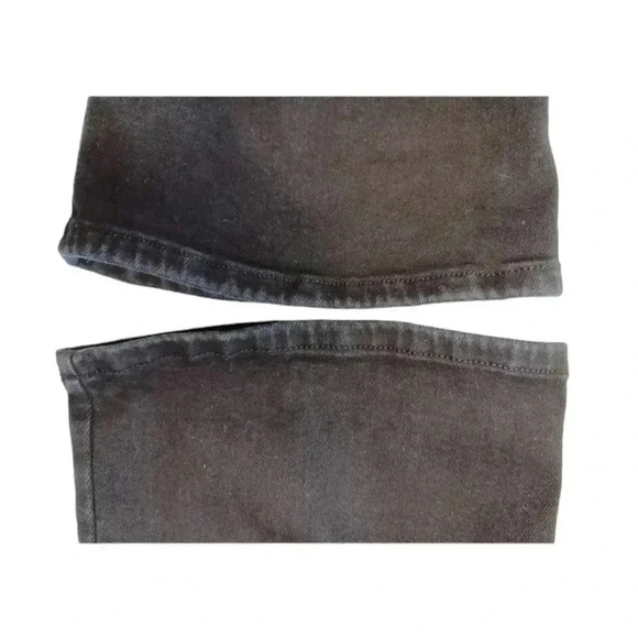 FRAME High Rise Black Flare Wide Waistband Slip On Jeans Size 1 - Picture 6 of 8